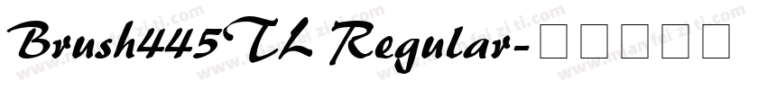 Brush445TL Regular字体转换
